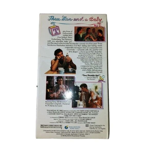 Three Men and a Baby 1987 VHS Movie Tom Selleck New - Picture 2 of 3
